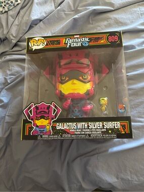 Funko Pop! Marvel Fantastic Four Galactus with Silver Surfer - Pink and Yellow